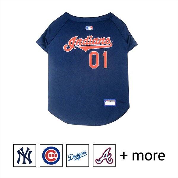 Pets First MLB Dog & Cat Jersey, Cleveland Guardians, X-Small slide 1 of 10