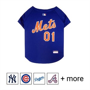 Pets First MLB Dog & Cat Jersey, New York Mets, Small