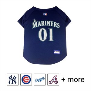 Pets First MLB Dog & Cat Jersey, Seattle Mariners, XX-Large