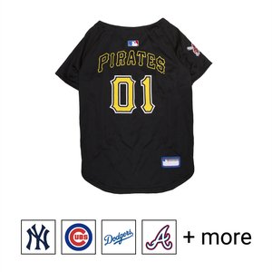 Pets First MLB Dog & Cat Jersey, Pittsburgh Pirates, Large