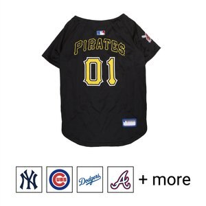 Pets First MLB Dog & Cat Jersey, Pittsburgh Pirates, X-Large