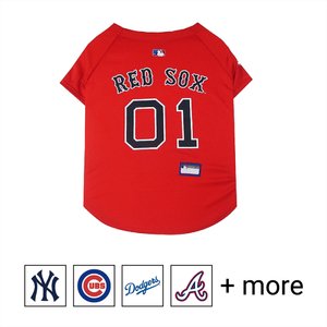 Pets First MLB Dog & Cat Jersey, Boston Red Sox, Small