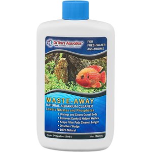 Dr. Tim's Aquatics Waste-Away Natural Aquarium Cleaner for Freshwater Aquariums, 8-oz bottle