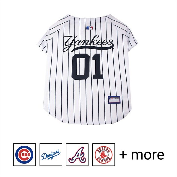 Pets First MLB Dog & Cat Jersey, New York Yankees, X-Small slide 1 of 10
