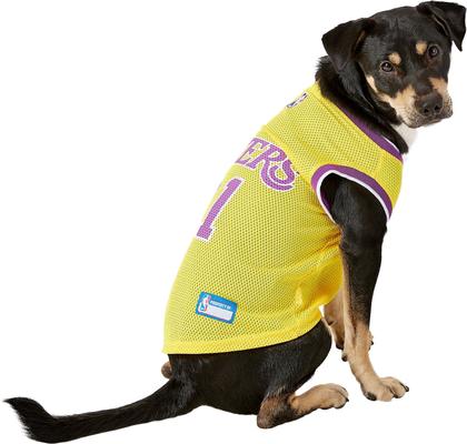 Show full view: Pets First NBA Dog & Cat Mesh Jersey, Los Angeles Lakers, Large slide 5 of 9
