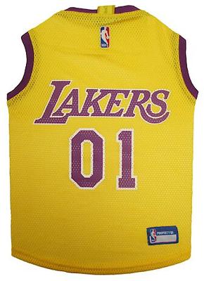 Show full view: Pets First NBA Dog & Cat Mesh Jersey, Los Angeles Lakers, Large slide 6 of 9