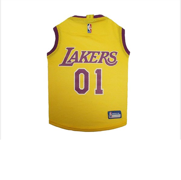 Pets First NBA Dog & Cat Jersey, Los Angeles Lakers, Medium slide 1 of 8