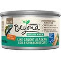 Purina Beyond Grain-Free Pate Alaskan Cod & Spinach Recipe Canned Cat Food, 3-oz, case of 12