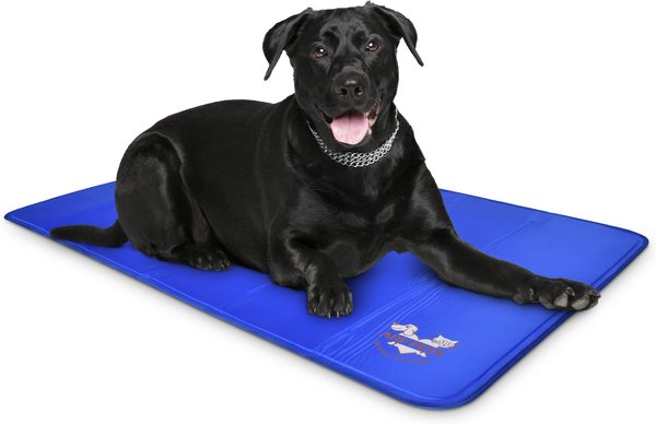 X-Large Dog Cooling Mat Summer Cool Pad Comfortable Durable Pet Ice Cool Bed for Small Medium Large Dogs Cats Indoor & Outdoor Using Cute Paw & Bone Pattern 