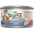 Purina Beyond Grain-Free Trout & Catfish Pate Recipe Canned Cat Food, 3-oz, case of 12