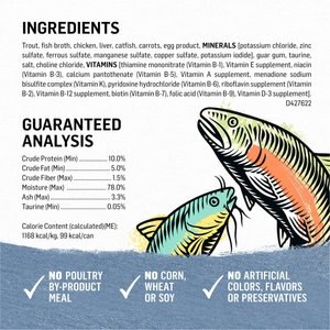 Purina Beyond Grain-Free Trout & Catfish Pate Recipe Canned Cat Food, 3-oz, case of 12