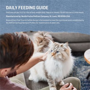 Purina Beyond Grain-Free Trout & Catfish Pate Recipe Canned Cat Food, 3-oz, case of 12