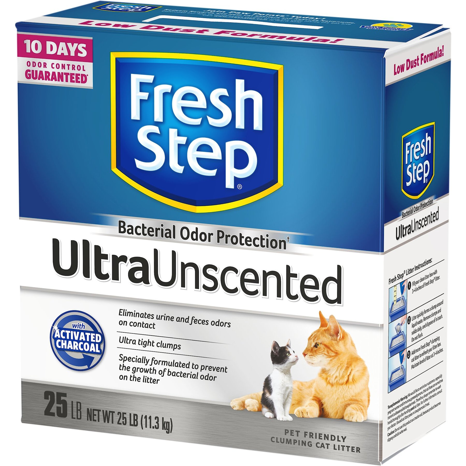 Discontinued FRESH STEP Extreme Unscented Clumping Clay Cat Litter 25 lb box Chewy