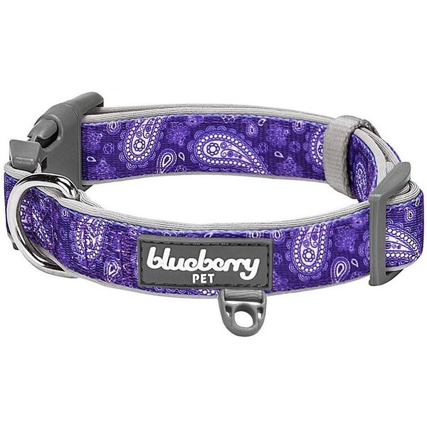 BLUEBERRY PET Floral Prints Polyester Dog Collar, Daisy, Large 18 to