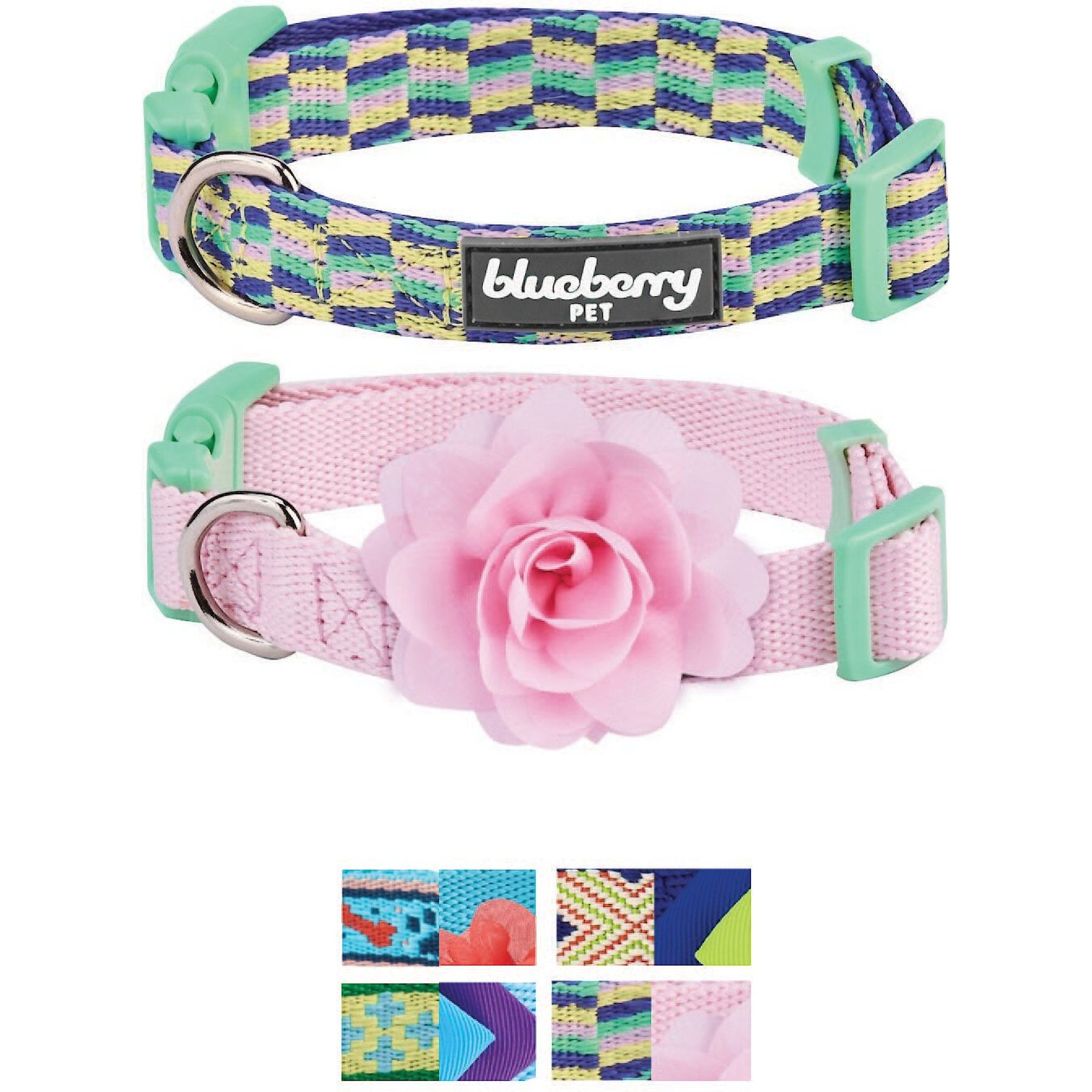 Blueberry Pet Pretty Picks Bandana Dog Collar