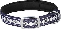 Blueberry Pet 3M Reflective Pattern Dog Collar, Purple Grey, Small slide 2 of 6