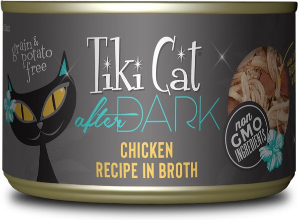 Tiki Cat After Dark Chicken Canned Cat Food, 5.5-oz, case of 8 slide 1 of 9