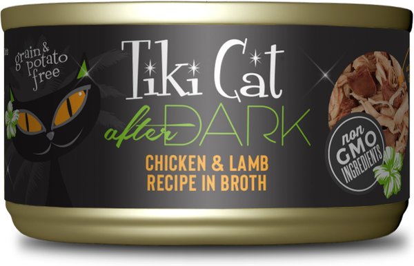 Tiki Cat After Dark Chicken & Lamb Canned Cat Food, 2.8-oz, case of 12 slide 1 of 9