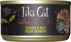 Tiki Cat After Dark Chicken & Beef Canned Cat Food, 2.8-oz, case of 12