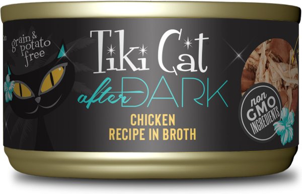 Tiki Cat After Dark Chicken Canned Cat Food, 2.8-oz, case of 12 slide 1 of 9