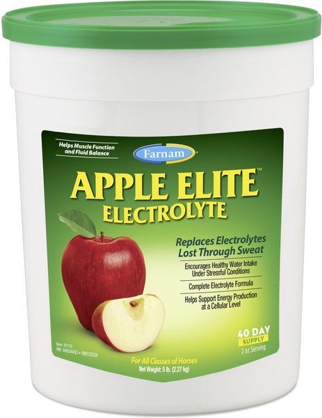 Farnam Apple Elite Electrolyte Powder Apple Flavor Horse Supplement, 5-lb tub slide 1 of 9