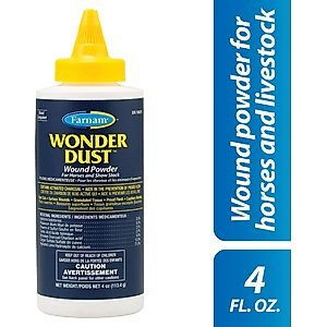 Farnam Wonder Dust Dog & Horse Wound Care Powder, 4-oz bottle
