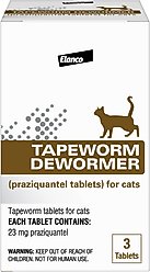 Elanco Dewormer for Tapeworms for Cats, 3 count