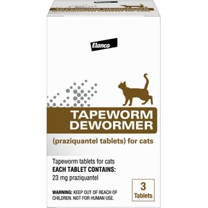 Elanco Dewormer for Tapeworms for Cats, 3 count