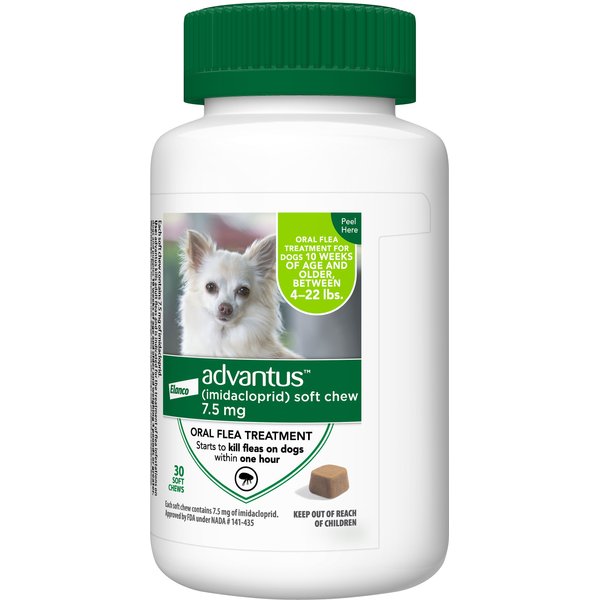 ADVANTUS Flea Oral Treatment for Dogs, 23110 lbs, 30 Soft Chews