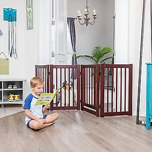 Primetime Petz 360 Configurable Gate with Door, 30-in, Walnut