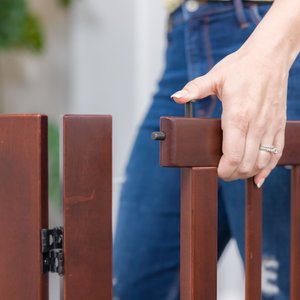 Primetime Petz 360 Configurable Gate with Door, 30-in, Walnut