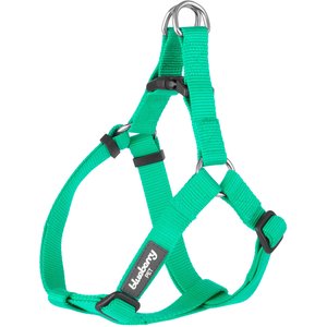 Blueberry Pet Classic Solid Nylon Step In Back Clip Dog Harness, Emerald, Medium: 20 to 26-in chest
