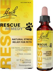 Rescue Remedy Stress Relief Pet Supplement, 20-mL bottle