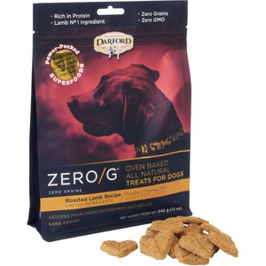 Darford Zero/G Grain-Free Roasted Lamb Dog Treats, 12-oz bag