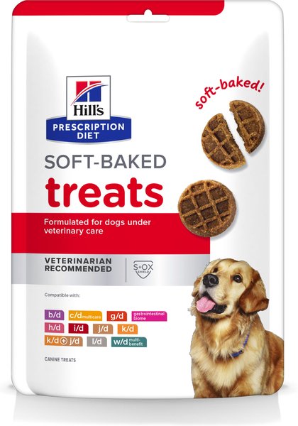 Hill's Prescription Diet Soft Baked Soft & Chewy Dog Treats, 12-oz bag slide 1 of 9