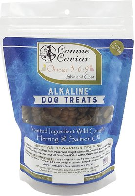 Canine Caviar Omega 3:6:9 Skin & Coat Herring & Split Pea Alkaline Limited Ingredient Grain-Free Dog Treats, slide 1 of 1