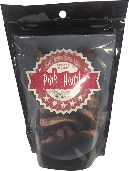 Chasing Our Tails Single Ingredient Pork Heart Freeze-Dried Dog Treats, 3-oz bag slide 1 of 2