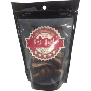 Chasing Our Tails Single Ingredient Pork Heart Freeze-Dried Dog Treats, 3-oz bag