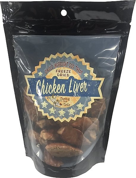 Chasing Our Tails Single Ingredient Chicken Liver Freeze-Dried Dog Treats, 3-oz bag slide 1 of 2