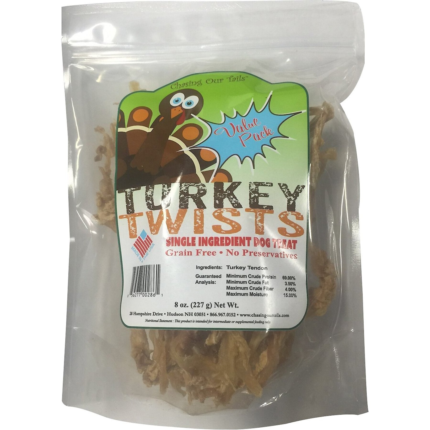Chasing Our Tails Turkey Twists Single Ingredient Turkey Tendon Dog Treats