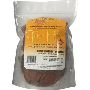 Chasing Our Tails Tater Hide Single Ingredient Sweet Potato Chewy Dog Treats, 22-oz bag