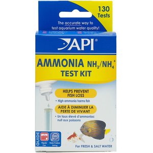 API Ammonia Freshwater & Saltwater Aquarium Test Kit, 130 count