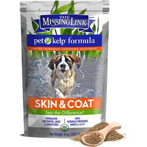The Missing Link Pet Kelp Skin & Coat Dog Supplement, 8-oz bag