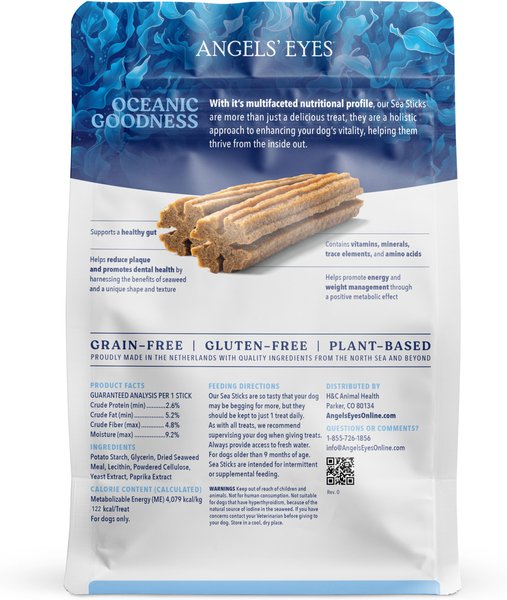 Angels' Eyes Sea Sticks Multi Benefit Daily Adult Crunchy Dog Treats, Medium, 12 count