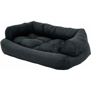 Snoozer Pet Products Luxury Overstuffed Cat & Dog Bed with Removable Cover, Black, X-Large