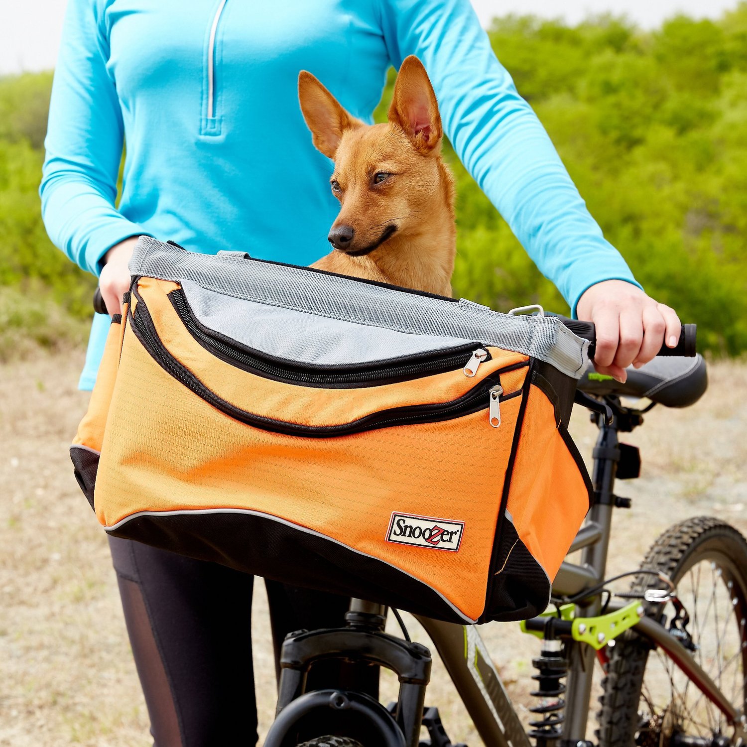 snoozer dog bike basket