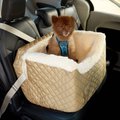 Snoozer Pet Products Lookout II Dog & Cat Car Seat, Khaki, Medium