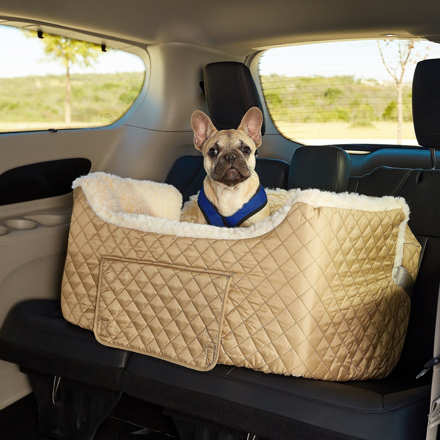 SNOOZER PET PRODUCTS Lookout II Dog  Cat Car Seat, Khaki, Large