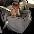 Snoozer Pet Products Luxury Lookout II Micro Suede Dog & Cat Car Seat, Anthracite, Medium