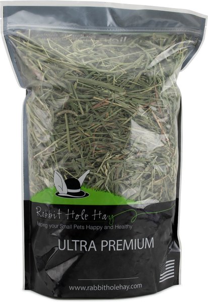 Rabbit Hole Hay Ultra Premium, Hand Packed Coarse Timothy Hay Small Animal Food, 1.5-lb bag slide 1 of 5